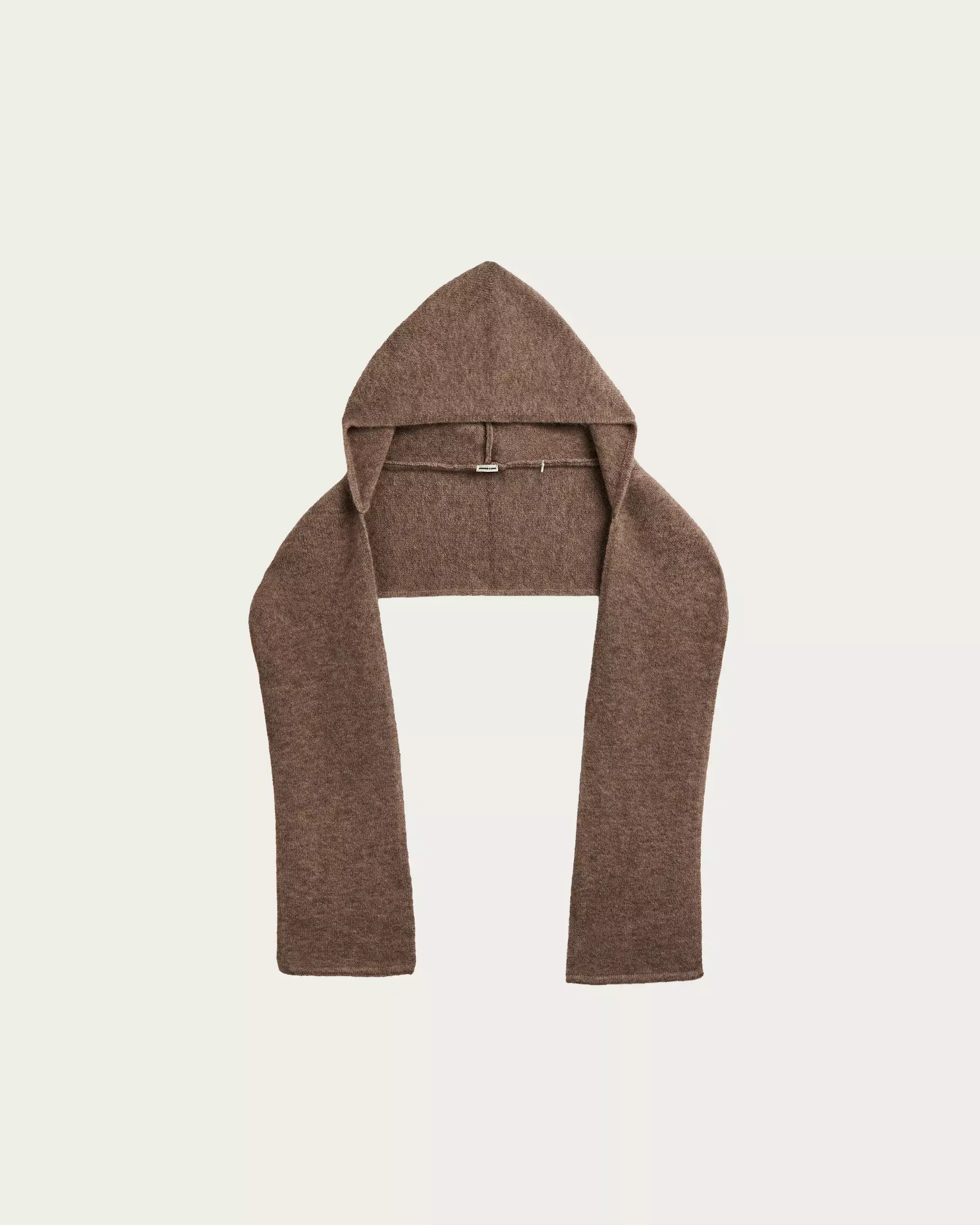 Homecore Baby Hood Coffee Strickkapuze Unisex braun